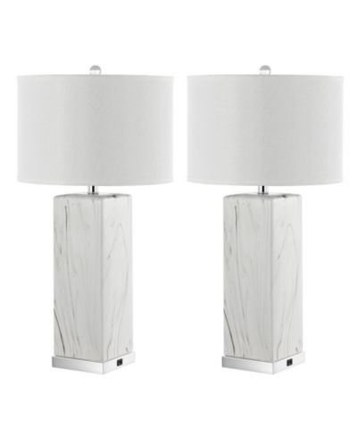 Olympia Table Lamp Set Of 2 W/ USB Port