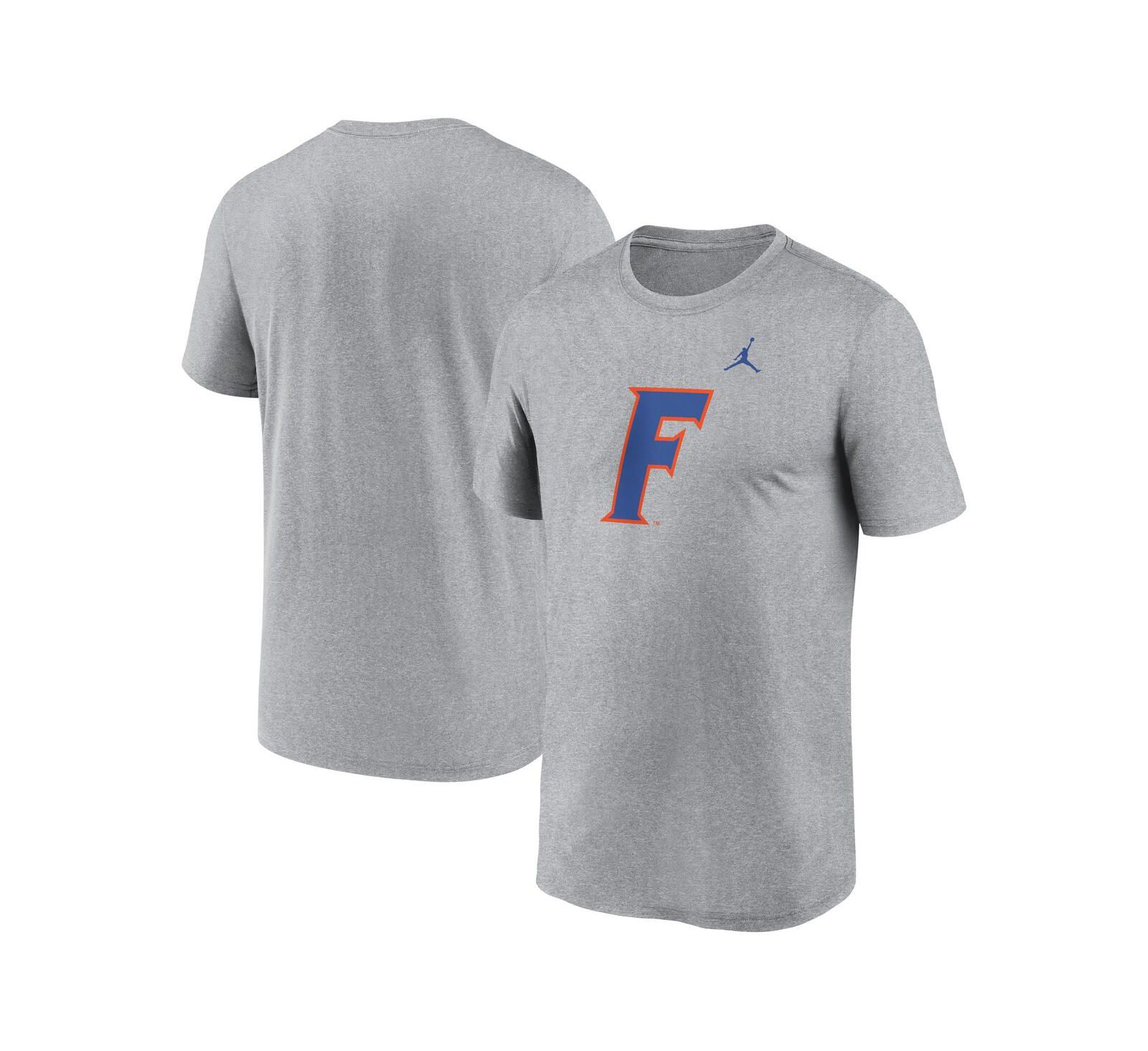 Мужская футболка Jordan Heather Gray Florida Gators Primetime Legend Alternate Logo