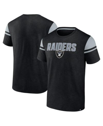 Мужская футболка Fanatics Las Vegas Raiders Old School Play Slub в черном цвете