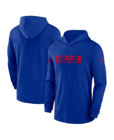 Мужской лонгслив Nike Buffalo Bills Sideline Hoodie Performance Royal