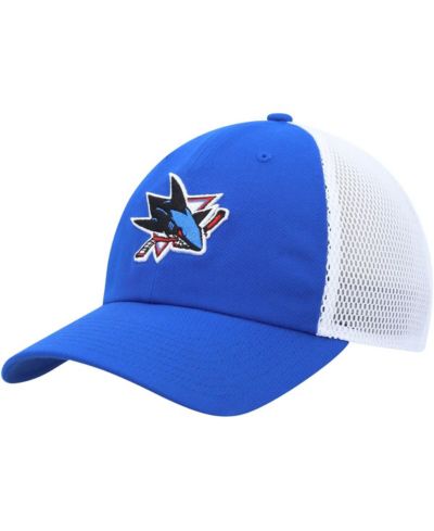 Adidas Men's Blue San Jose Sharks Color Pop Trucker Adjustable Hat