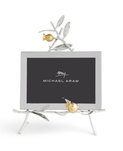 Michael Aram Pomegranate Silver and Gold Easel Frame