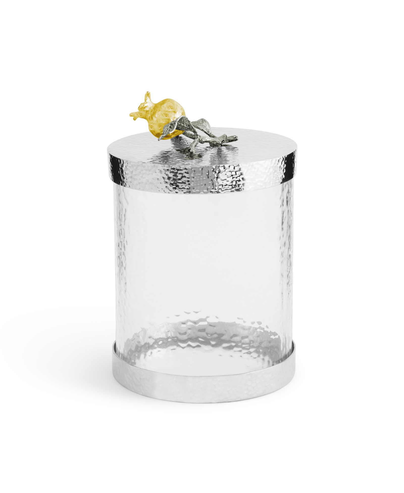 Маленькая банка Michael Aram Pomegranate Silver and Gold, 5.31" x 5.31"