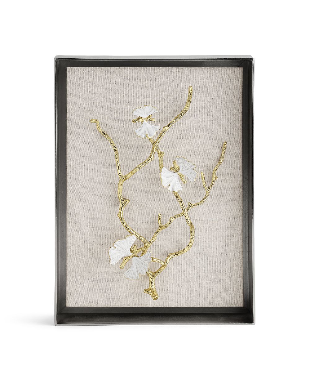 Michael Aram Декоративная шкатулка Butterfly Ginkgo Gold, 13.75" x 10.25"