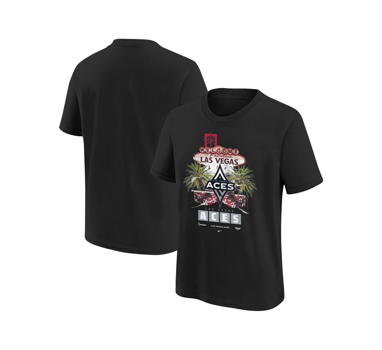Nike Big Boys and Girls Black Las Vegas Aces Original Content Max90 T-Shirt