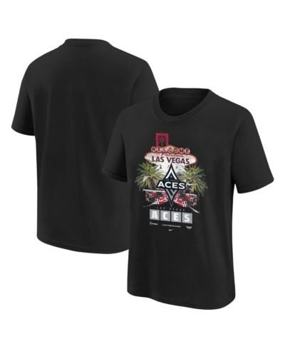Nike Big Boys and Girls Black Las Vegas Aces Original Content Max90 T-Shirt