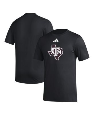 Adidas Men's Black Texas A&M Aggies Primary Locker Logo Pre-Game AEROREADY T-Shirt