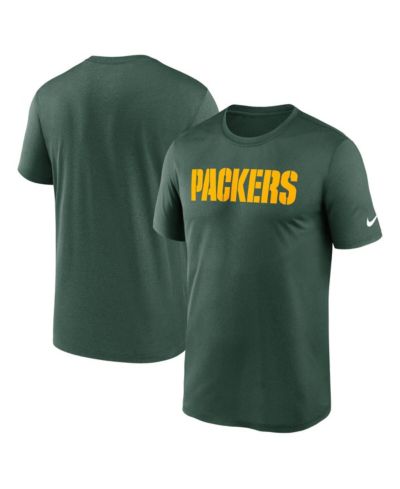 Nike Men's Green Green Bay Packers Primetime Legend Wordmark Performance T-Shirt
