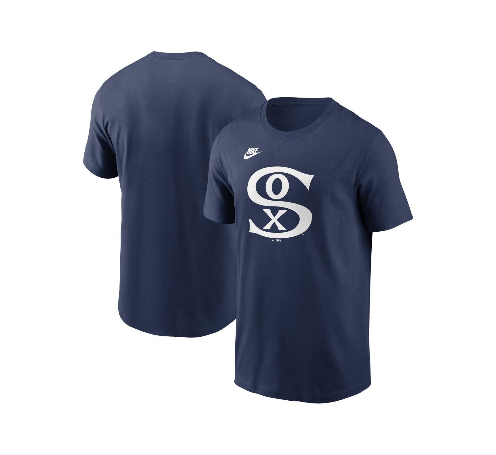 Nike Men's Navy Chicago White Sox Cooperstown Collection Team Logo T-Shirt