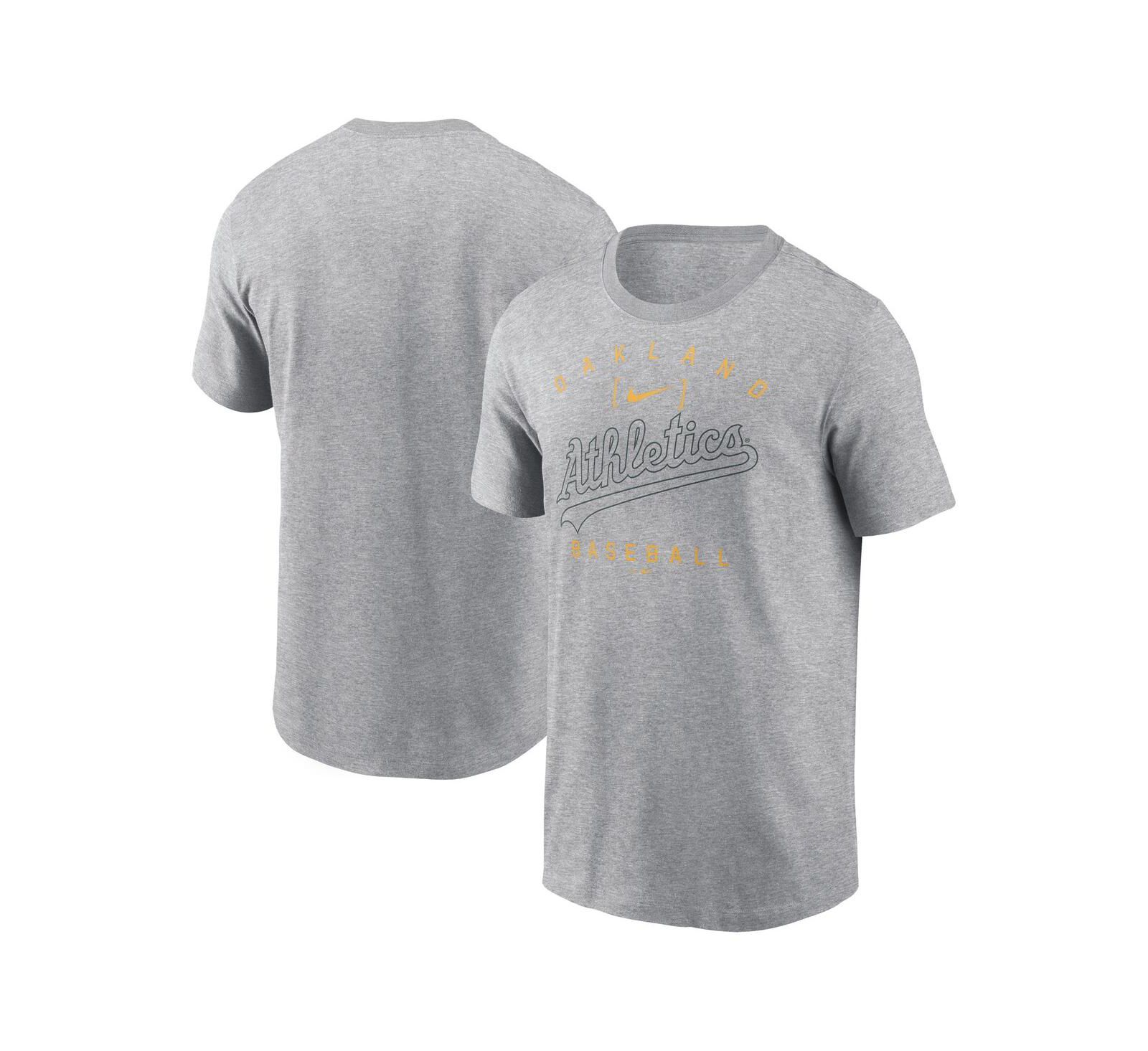 Мужская футболка Nike Oakland Athletics Home Team Athletic Arch Heather Gray