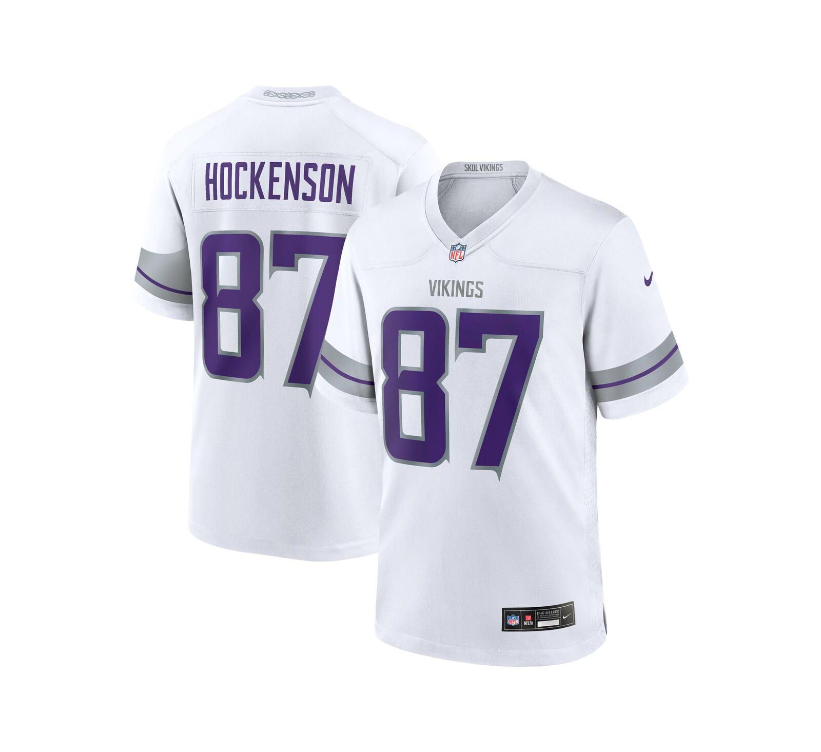 Джерси Nike Men's T.J. Hockenson Minnesota Vikings Alternate Game Player