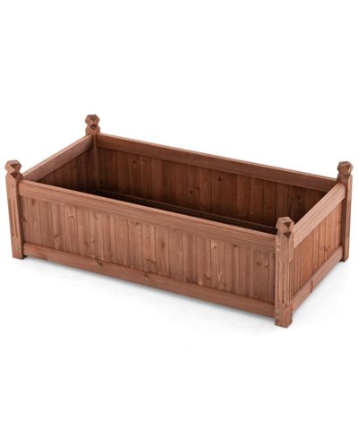 GIVIMO 46 x 24 x 16 Inch Rectangular Planter Box with Drainage Holes