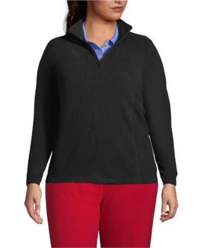 Джемпер Lands' End Plus Size Thermacheck 100 Fleece Quarter Zip
