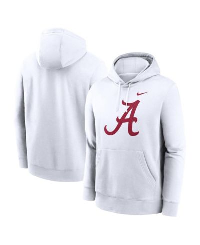 Nike Мужское белое худи Nike Alabama Crimson Tide Primetime Evergreen Club Fleece