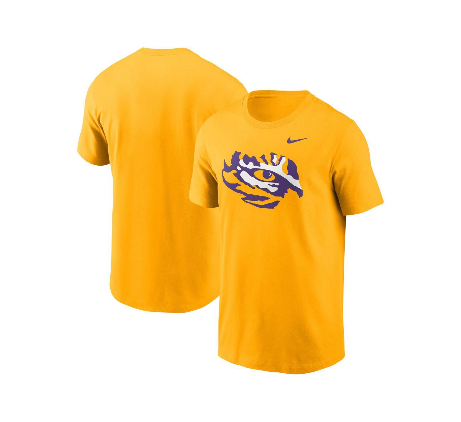 Мужская футболка Nike Gold LSU Tigers Primetime Evergreen Alternate Logo