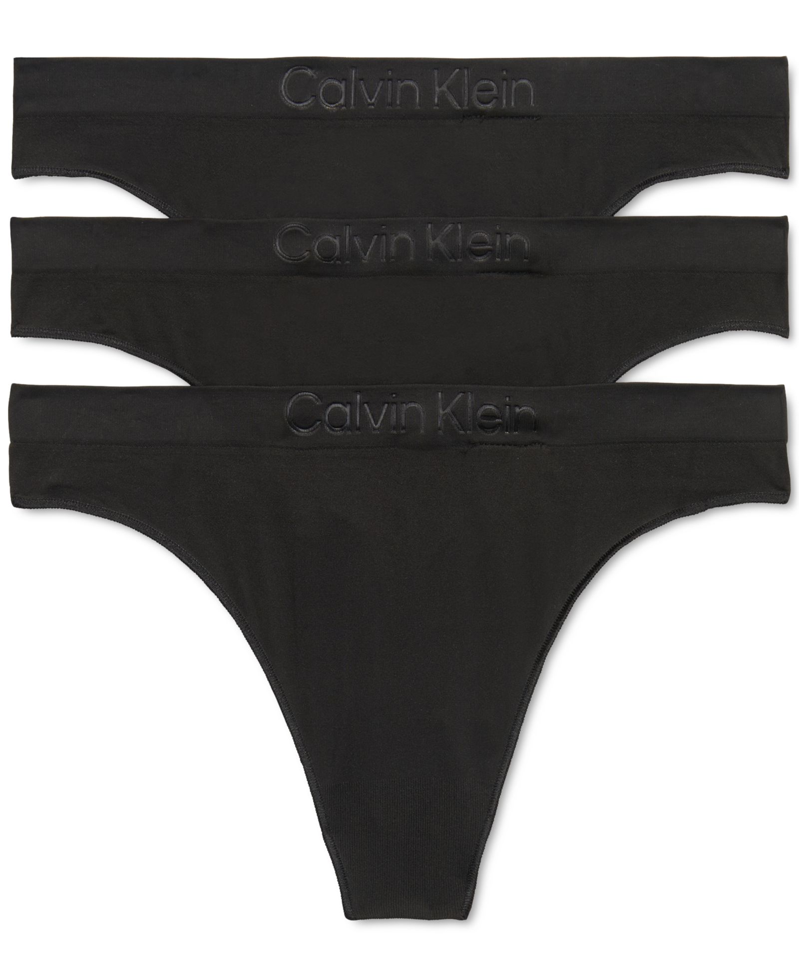 Трусики Calvin Klein Women's Bonded Flex Mid-Rise Thong 3 Pack QD5211