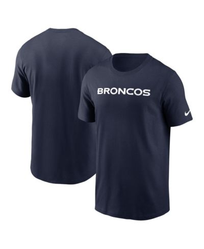 Мужская футболка Nike Denver Broncos Primetime Wordmark, темно-синяя