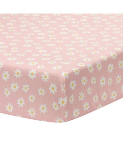 Детская простыня на резинке Lambs & Ivy Daisy Dreams Breathable 100% Cotton