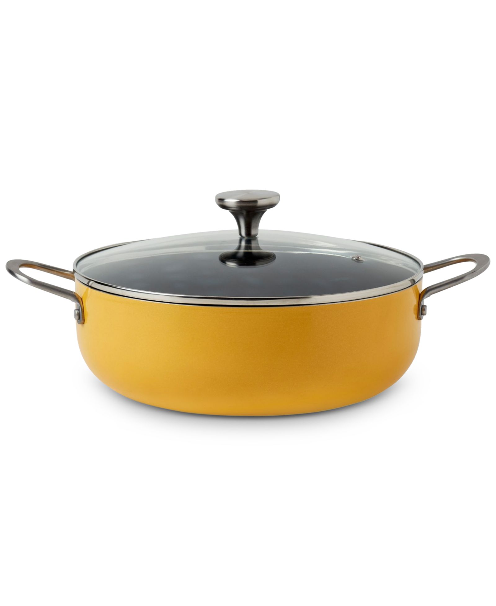 INFUSE алюминиевая антипригарная кастрюля Caldero с крышкой, 6-Qt.