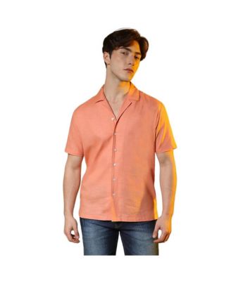 Рубашка Campus Sutra Men's Tangarine Orange Heathered