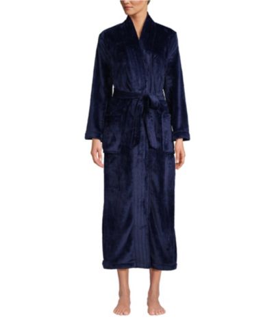 Женский махровый халат Lands' End Cozy Plush Long Wrap