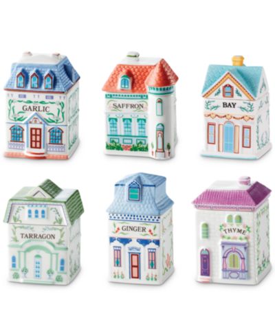 Lenox Spice Village 6 Pc. Spice Jar Gourmet Way Set