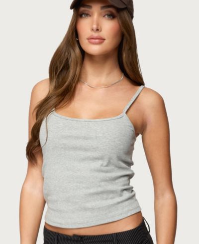Женский трикотажный топ Edikted Women's Striped Henley Tank