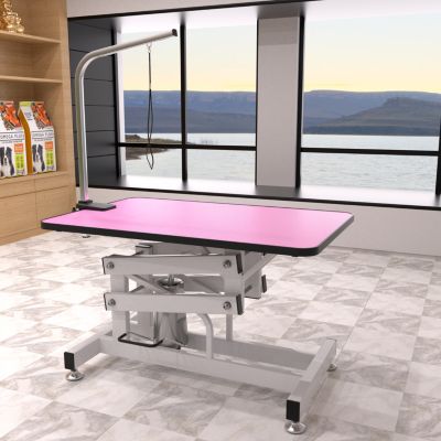 Streamdale 42.5INCH HYDRAULIC PET GROOMING TABLE PINK COLOR