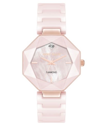 Anne Klein Женские кварцевые часы, розовый цвет, 32mm