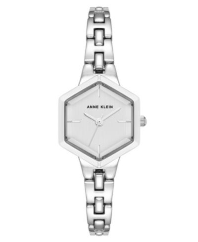 Женские наручные часы Anne Klein Quartz Petite с сереистым металлическим сплавом, 21mm