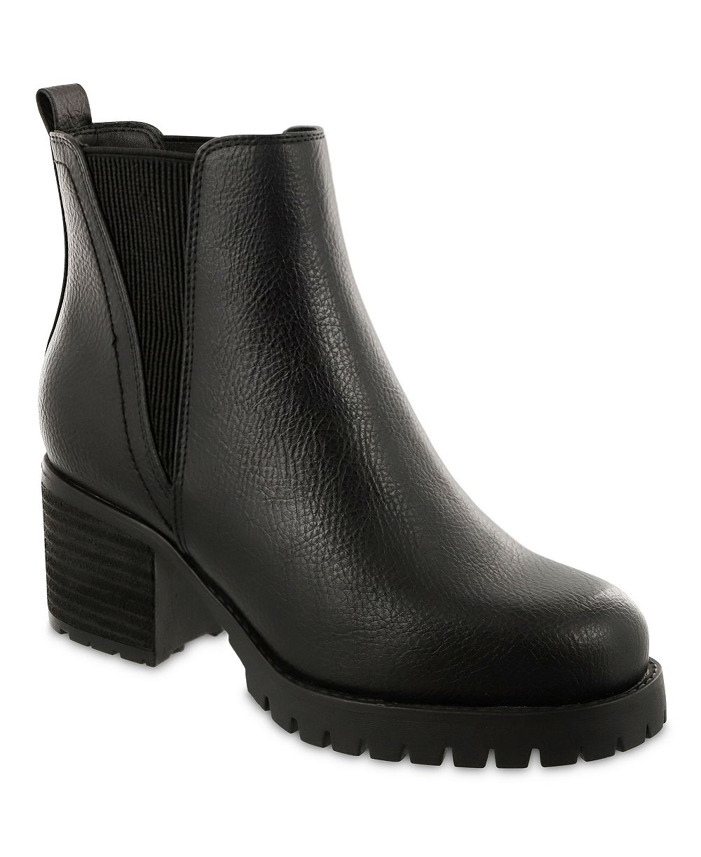 MIA Women's Jody Lug Sole Wide-Width Chelsea Booties