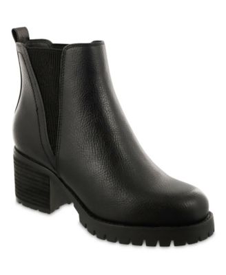 MIA Women's Jody Lug Sole Wide-Width Chelsea Booties