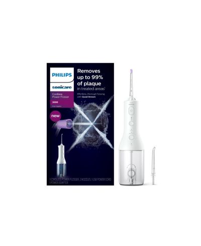 Электрическая зубная нить Philips Sonicare White Cordless Power Flosser 3000