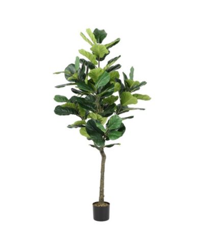 Safavieh Faux Fiddle Leaf Fig 50" Potted Tree