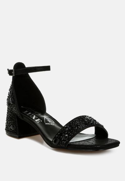 Женские мерцающие сандалии London Rag Womens Nocturnal Rhinestone Embellished Shimmer
