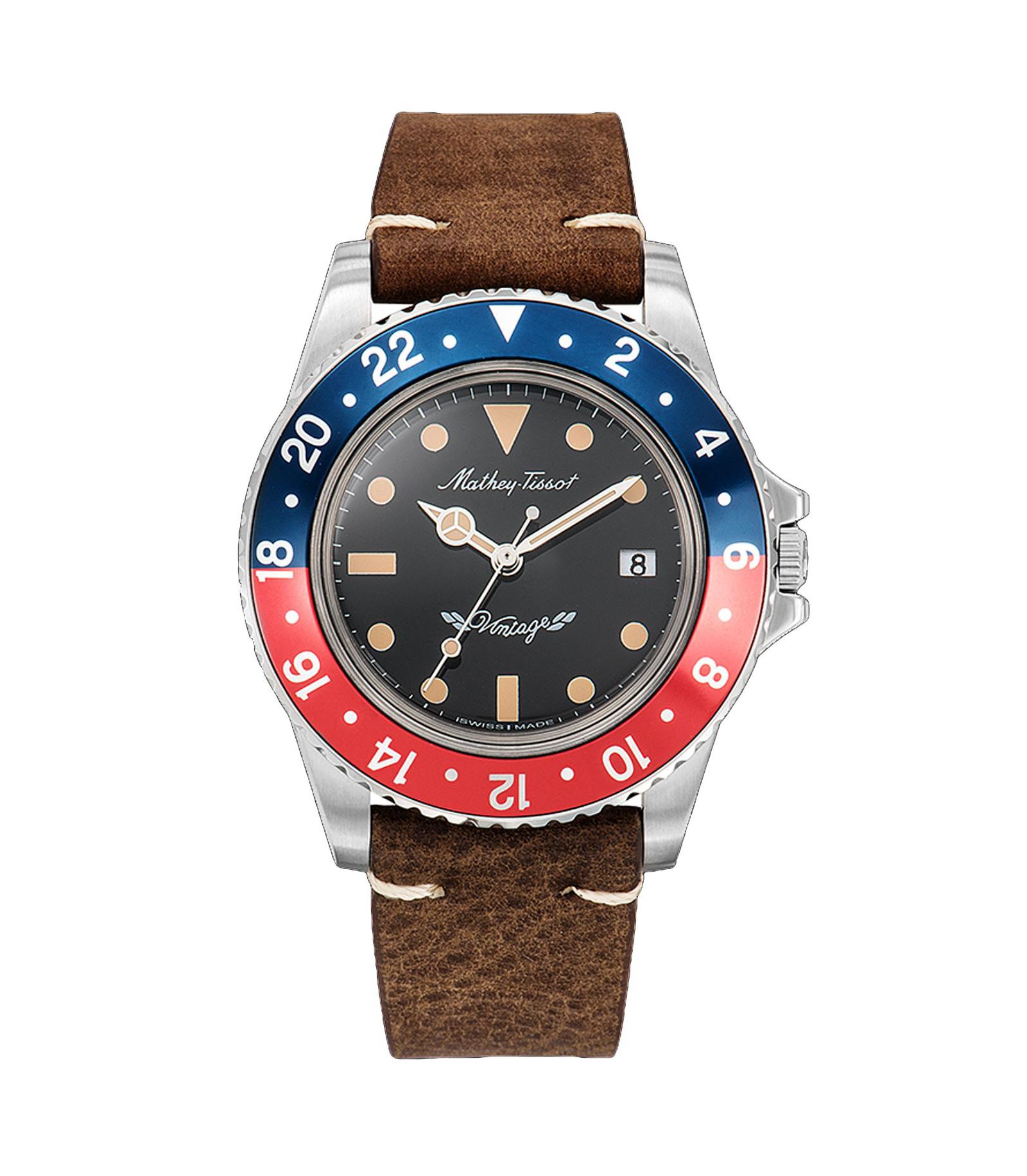Mathey Tissot Men's Vintage Black Dial Watch - H900ALR