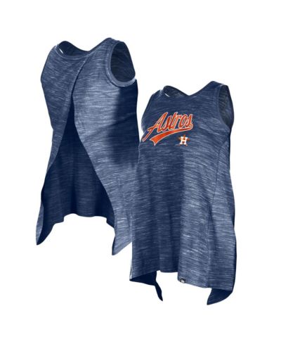 Женский спортивный топ New Era Navy Houston Astros Space-Dye Active Tank Top