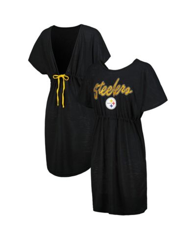 Женская пляжная накидка G-III 4Her by Carl Banks Pittsburgh Steelers Versus, черная