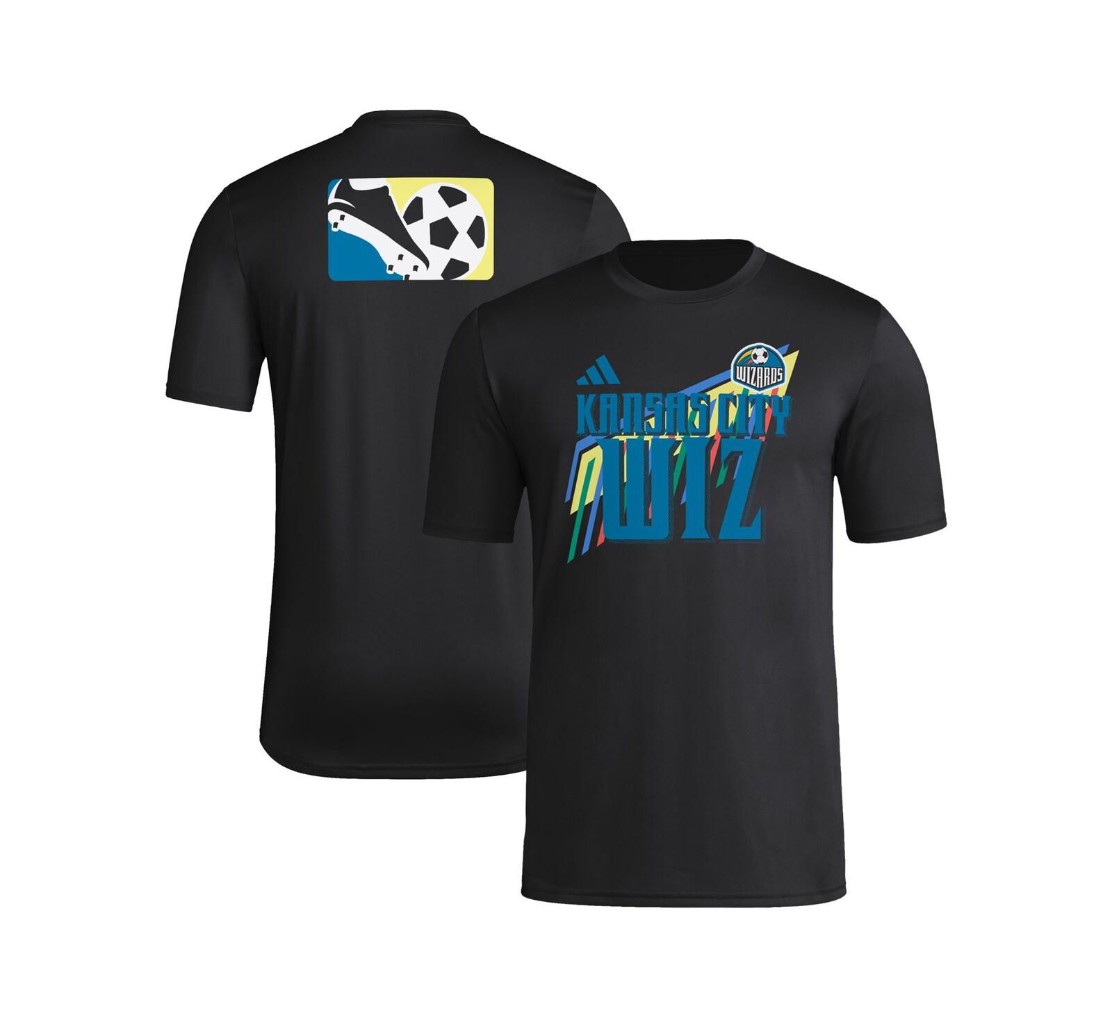 Adidas Men's Black Sporting Kansas City 2024 MLS Jersey Hook Pre-Match T-Shirt