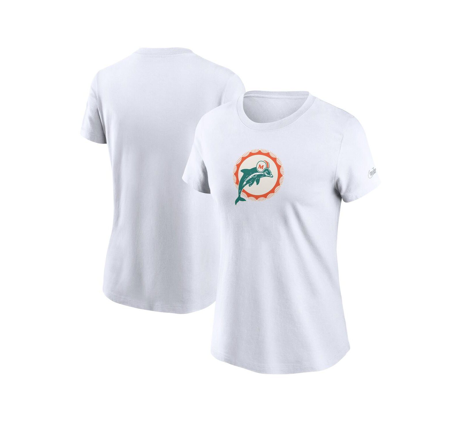 Nike Women's White Miami Dolphins Primary Logo T-Shirt