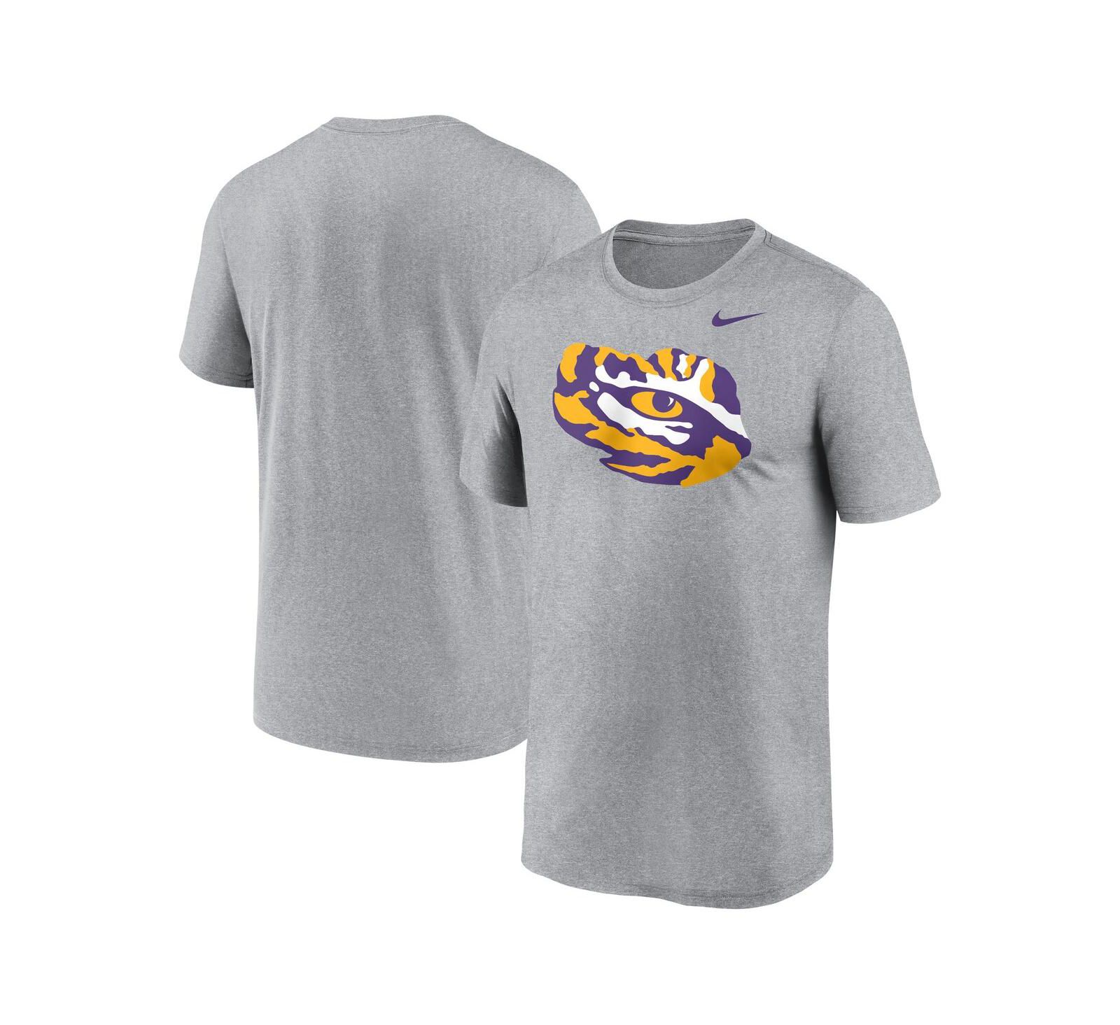 Nike Men's Heather Gray LSU Tigers Primetime Legend Alternate Logo T-Shirt