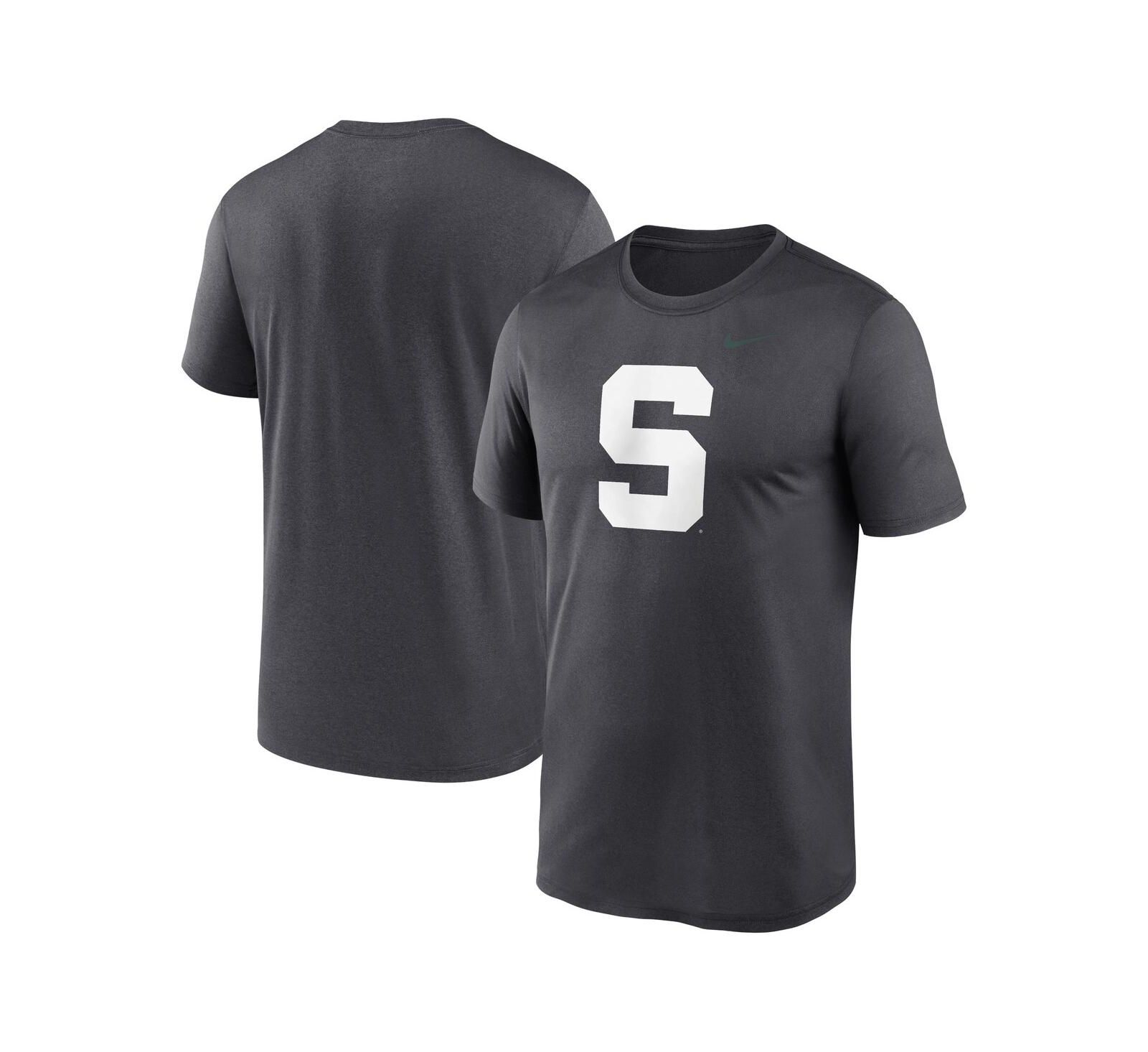 Nike Men's Anthracite Michigan State Spartans Primetime Legend Alternate Logo T-Shirt