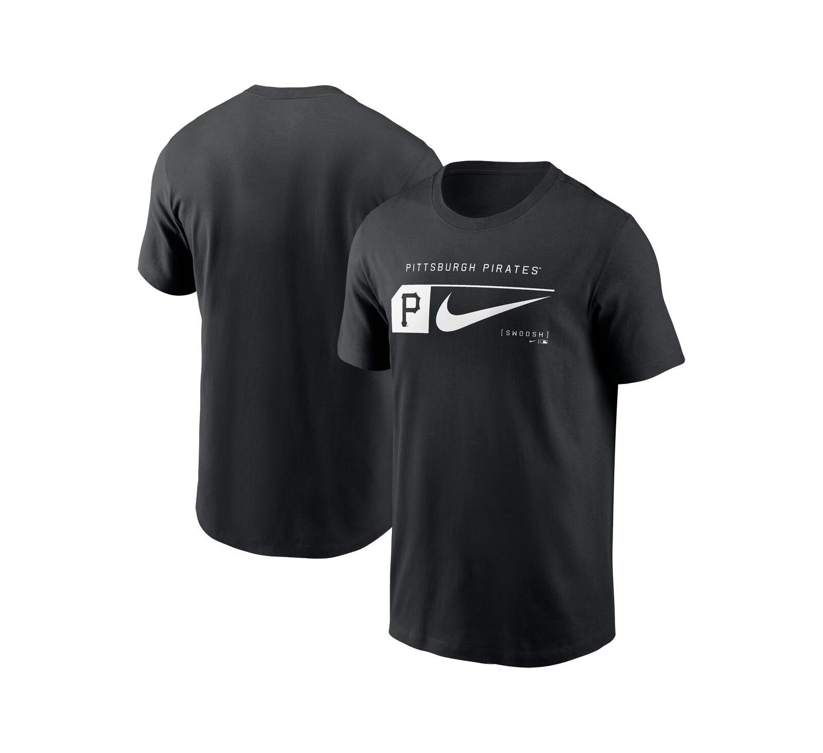 Nike Men's Black Pittsburgh Pirates Fashion Graphic Swoosh T-Shirt