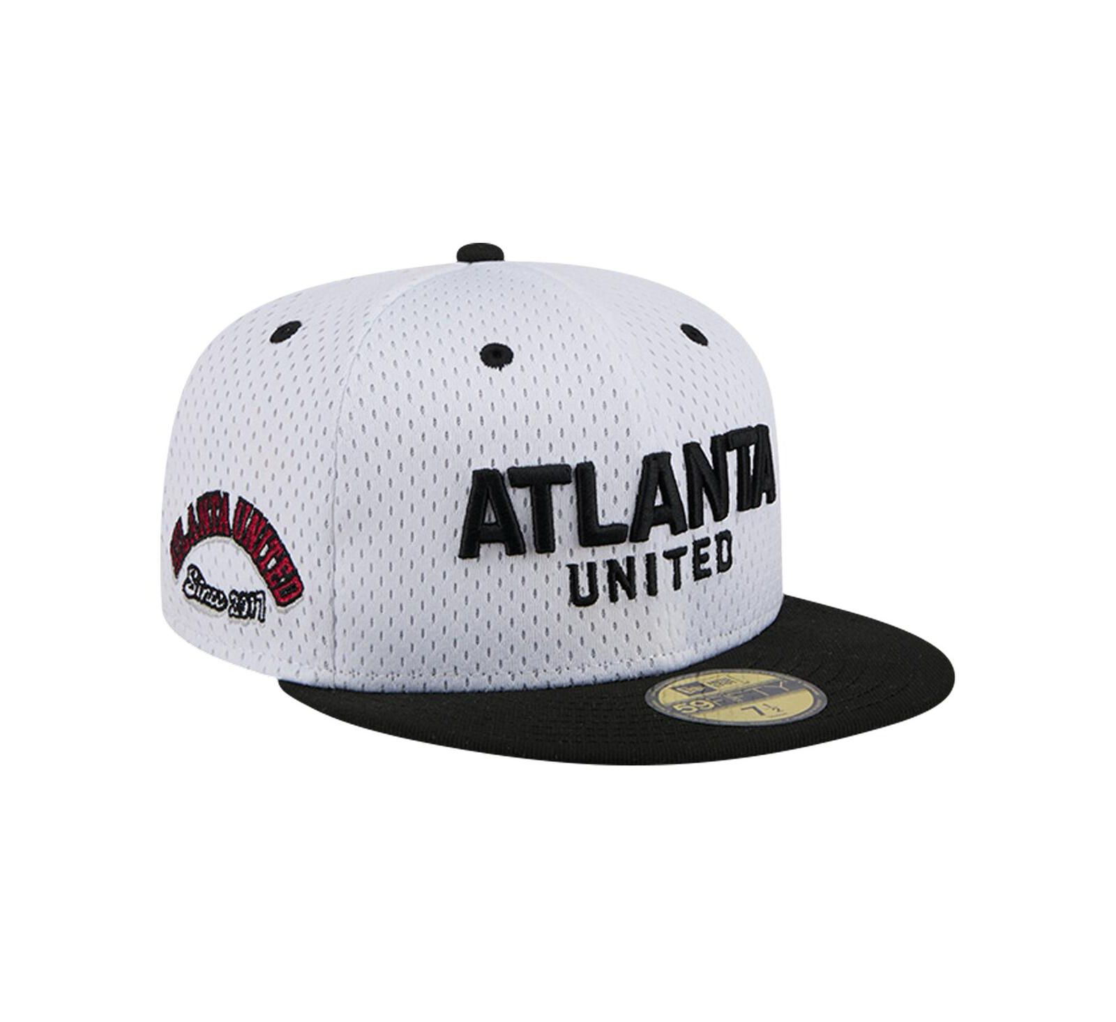 New Era Мужской White Atlanta United FC Throwback Mesh 59FIFTY Fitted Hat