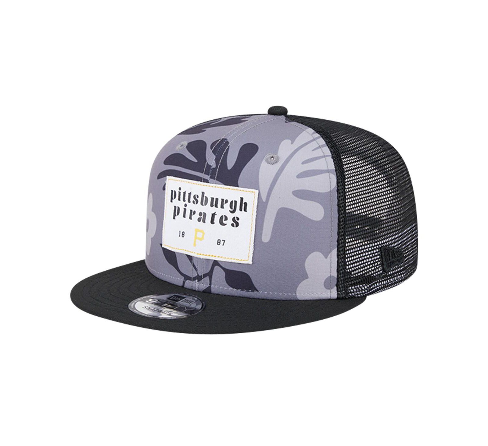 Мужская кепка New Era Pittsburgh Pirates Bikini Bottom Trucker 9FIFTY Snapback, черная