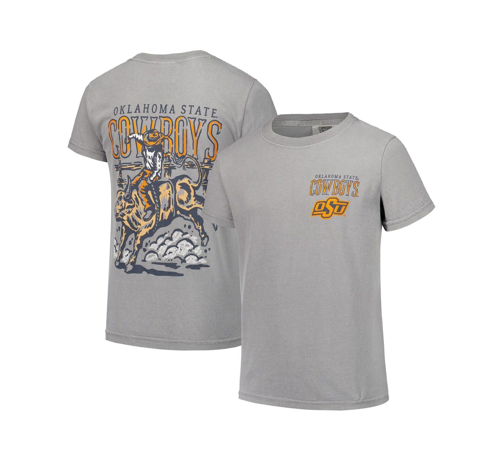 Футболка Image One Gray Oklahoma State Cowboys для мальчиков и девочек