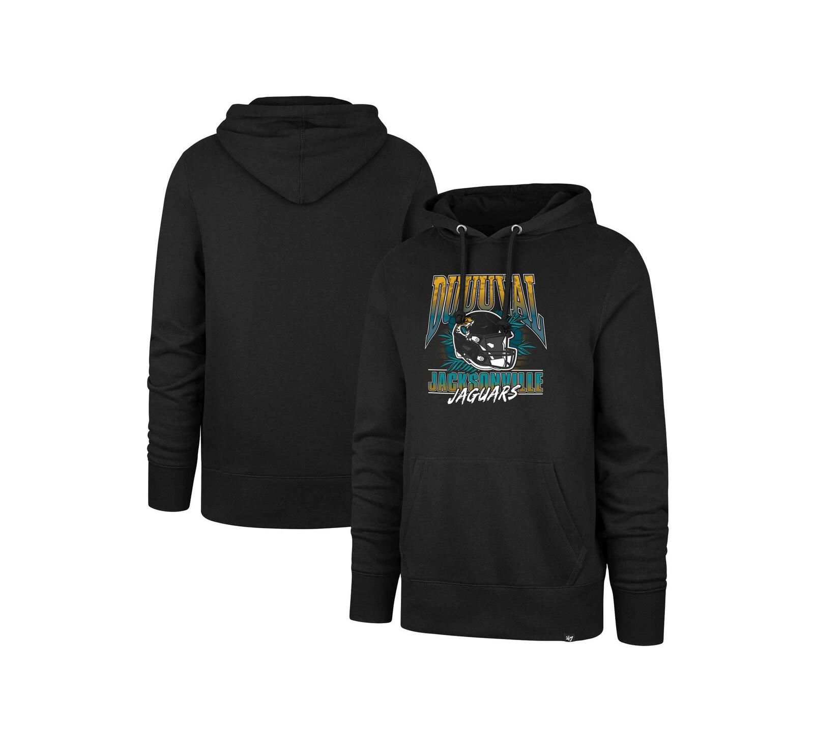 Мужское худи '47 Brand Jacksonville Jaguars Regional Headline черного цвета