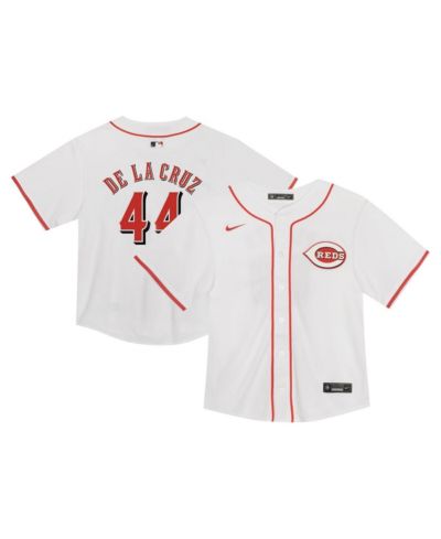 Детская игровая джерси Nike Cincinnati Reds Elly De La Cruz, белая