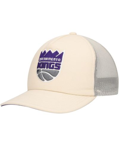 Mitchell & Ness Men's Cream Sacramento Kings Trucker Adjustable Hat