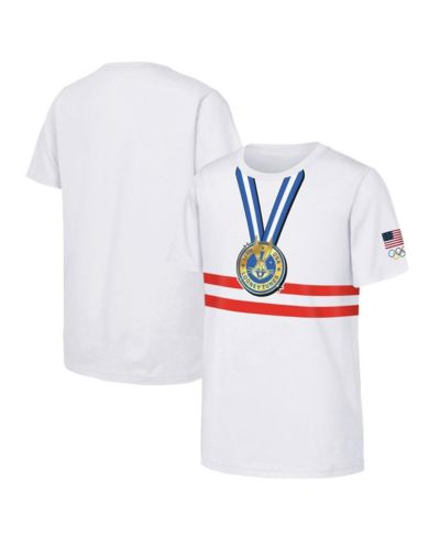 Футболка Outerstuff White Team USA Looney Tunes Gold Medal Winner для мальчиков и девочек